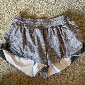 Grey lulu lemon shorts size 6